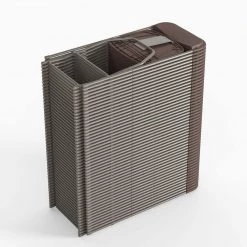 Brown Plastic Seat with Metal Frame Folding Chair (Set of 2) by Carnegy Avenue -Carnegy Avenue Sales brown carnegy avenue folding chairs cga le 274399 br hd 1f 1000