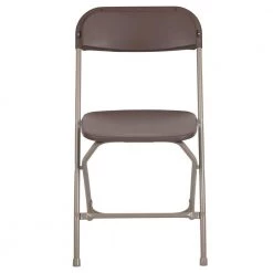 Brown Plastic Seat with Metal Frame Folding Chair (Set of 2) by Carnegy Avenue -Carnegy Avenue Sales brown carnegy avenue folding chairs cga le 274399 br hd 44 1000