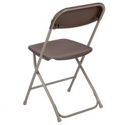 Brown Plastic Seat with Metal Frame Folding Chair (Set of 2) by Carnegy Avenue -Carnegy Avenue Sales brown carnegy avenue folding chairs cga le 274399 br hd 66 1000