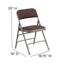 Brown Patterned Metal Folding Chair (4-Pack) by Carnegy Avenue -Carnegy Avenue Sales brown patterned carnegy avenue folding chairs cga aw 23785 br hd fa 1000