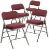 Burgundy Metal Folding Chair (4-Pack) by Carnegy Avenue -Carnegy Avenue Sales burgundy carnegy avenue folding chairs cga aw 229148 bu hd 64 1000