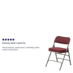 Burgundy Metal Folding Chair (4-Pack) by Carnegy Avenue -Carnegy Avenue Sales burgundy carnegy avenue folding chairs cga aw 229148 bu hd 76 1000