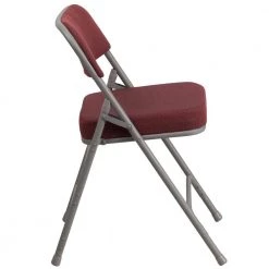 Burgundy Metal Folding Chair (4-Pack) by Carnegy Avenue -Carnegy Avenue Sales burgundy carnegy avenue folding chairs cga aw 229148 bu hd e1 1000