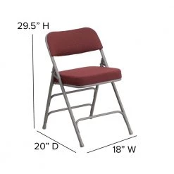 Burgundy Metal Folding Chair (4-Pack) by Carnegy Avenue -Carnegy Avenue Sales burgundy carnegy avenue folding chairs cga aw 229148 bu hd fa 1000