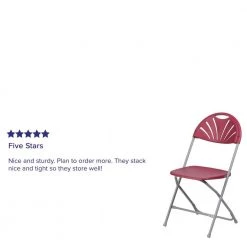 Burgundy Plastic Seat Outdoor Safe Folding Chair by Carnegy Avenue 18 Burgundy Plastic Seat Outdoor Safe Folding Chair by Carnegy Avenue -Carnegy Avenue Sales burgundy carnegy avenue folding chairs cga le 204030 bu hd 76 1000