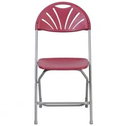 Burgundy Plastic Seat with Metal Frame Folding Chair (Set of 2) by Carnegy Avenue -Carnegy Avenue Sales burgundy carnegy avenue folding chairs cga le 274429 bu hd 76 1000