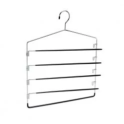 Chrome Steel Pants Hangers 2-Pack by Honey-Can-Do -Carnegy Avenue Sales chrome black honey can do hangers hng 09030 c3 1000