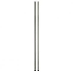 72 in. H Steel Support Poles in Chrome (2-Pack) by Honey-Can-Do -Carnegy Avenue Sales chrome honey can do closet rods shfpol2 c72 a0 1000