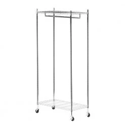 Chrome Steel Clothes Rack 35.83 in. W x 76.77 in. H by Honey-Can-Do -Carnegy Avenue Sales chrome honey can do clothes racks gar 01120 40 1000