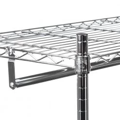 Chrome Steel Clothes Rack 35.83 in. W x 76.77 in. H by Honey-Can-Do -Carnegy Avenue Sales chrome honey can do clothes racks gar 01120 66 1000