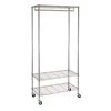 Chrome Steel Clothes Rack 35.8 in. W x 76.9 in. H by Honey-Can-Do -Carnegy Avenue Sales chrome honey can do clothes racks gar 09208 64 1000