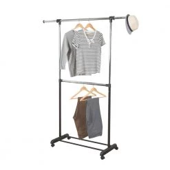 Chrome Steel Clothes Rack 60 in. W x 73 in. H by Honey-Can-Do