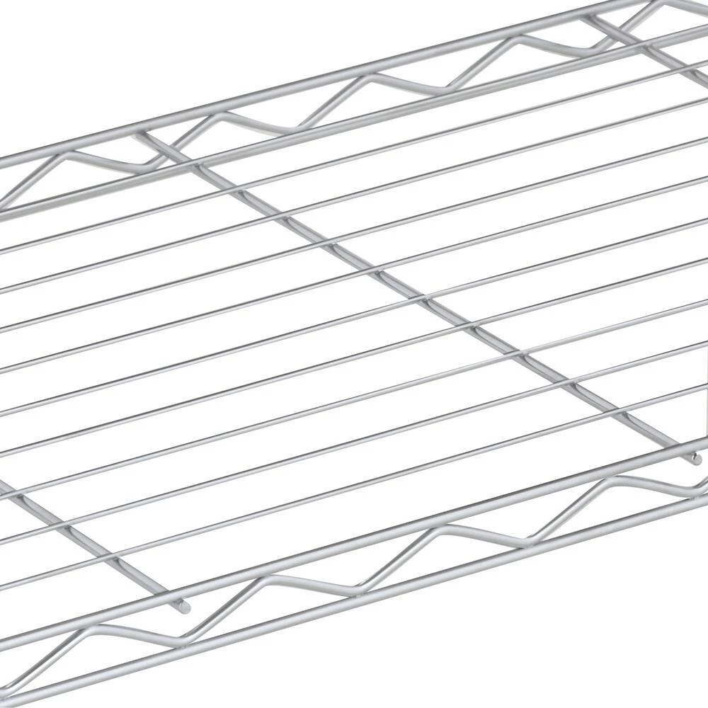 Chrome 4-Tier Heavy Duty Adjustable Steel Garage Storage Shelving (36 in. W x 54 in. H x 14 in. D) by Honey-Can-Do 7 Chrome 4-Tier Heavy Duty Adjustable Steel Garage Storage Shelving (36 in. W x 54 in. H x 14 in. D) by Honey-Can-Do - Image 5