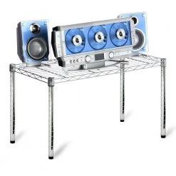 Chrome Steel Wire Shelving Unit (30 in. W x 16 in. H x 14 in. D) by Honey-Can-Do -Carnegy Avenue Sales chrome honey can do freestanding shelving units shf 09692 31 1000