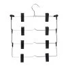Chrome and Black Steel 4-Tier Pant and Skirt Hangers (2-Pack) by Honey-Can-Do -Carnegy Avenue Sales chrome honey can do hangers hng 09025 64 1000