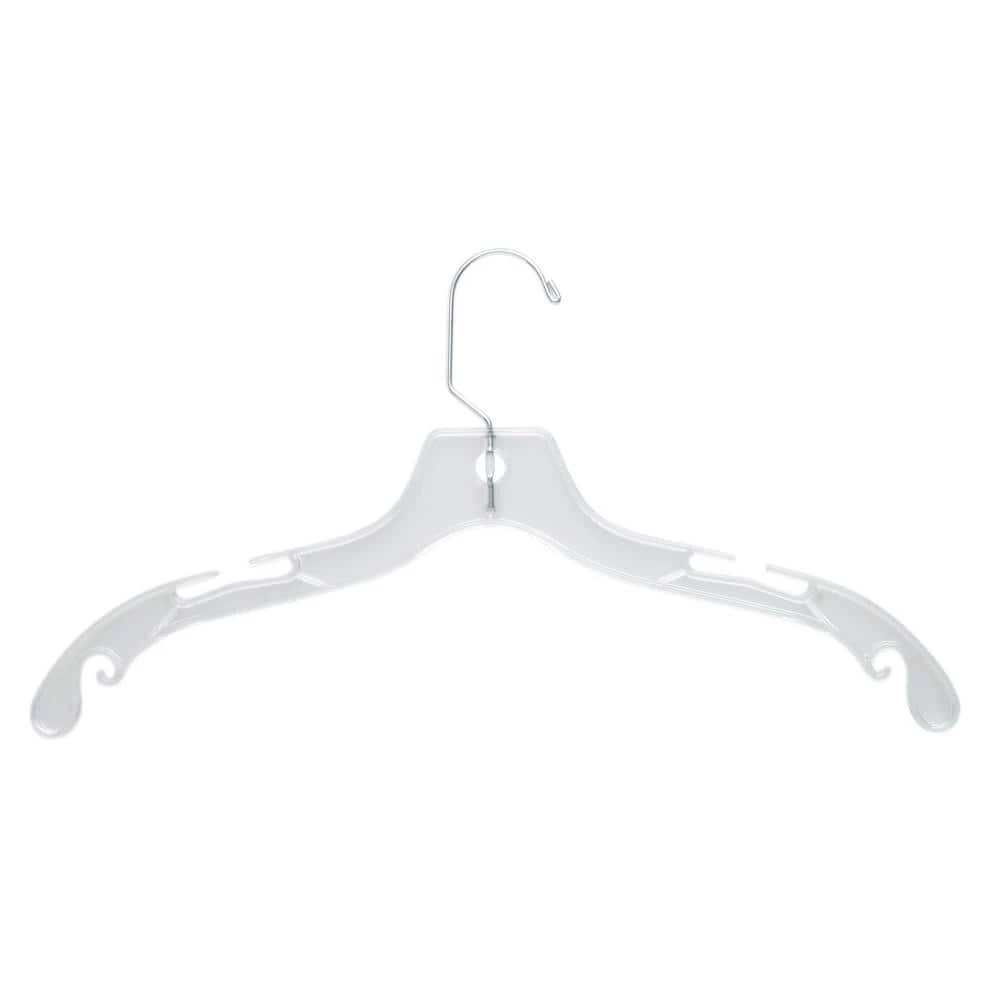 Clear Plastic Shirt and Dress Hangers 24-Pack by Honey-Can-Do 3 Clear Plastic Shirt and Dress Hangers 24-Pack by Honey-Can-Do
