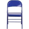 Cobalt Blue Metal Folding Chair (2-Pack) by Carnegy Avenue -Carnegy Avenue Sales cobalt blue carnegy avenue folding chairs cga rb 275026 co hd 64 1000