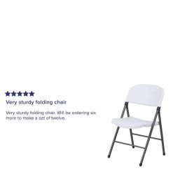 Granite White Metal Folding Chair (6-Pack) by Carnegy Avenue -Carnegy Avenue Sales granite white carnegy avenue folding chairs cga rb 14193 gr hd 76 1000