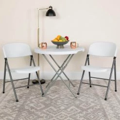 Granite White Metal Folding Chair (2-Pack) by Carnegy Avenue -Carnegy Avenue Sales granite white carnegy avenue folding chairs cga rb 275023 gr hd 76 1000