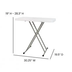 30 in. Granite White Plastic Indoor/Outdoor Folding Table by Carnegy Avenue -Carnegy Avenue Sales granite white carnegy avenue folding tables cga dad 488387 gr hd fa 1000