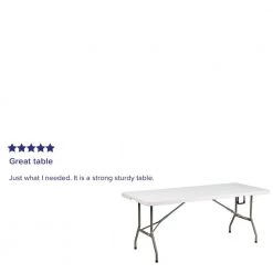 72 in. Granite White Plastic Tabletop Metal Frame Folding Table by Carnegy Avenue -Carnegy Avenue Sales granite white carnegy avenue folding tables cga flf 0978 gr hd 76 1000