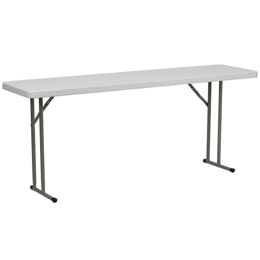 72 in. Granite White Plastic Tabletop Metal Frame Folding Table by Carnegy Avenue 3 72 in. Granite White Plastic Tabletop Metal Frame Folding Table by Carnegy Avenue