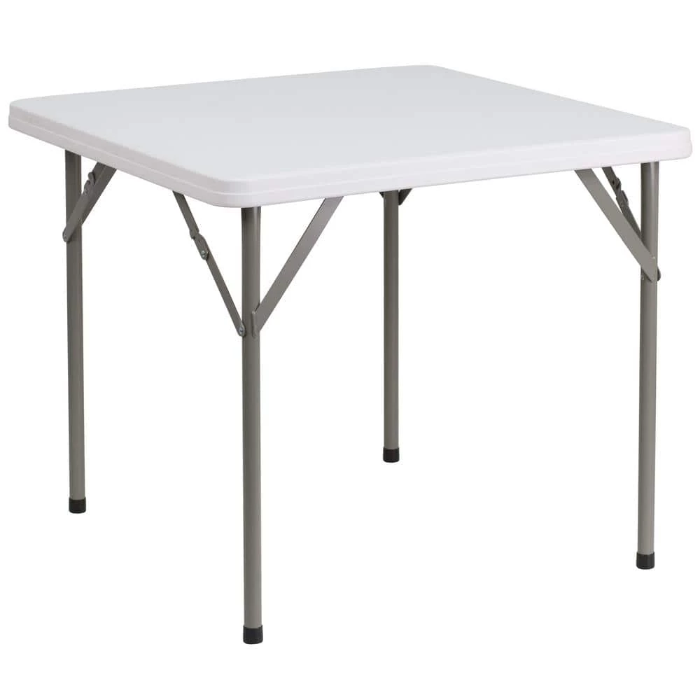 34.25 in. Granite White Plastic Tabletop Metal Frame Folding Table by Carnegy Avenue 3 34.25 in. Granite White Plastic Tabletop Metal Frame Folding Table by Carnegy Avenue
