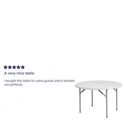 48 in. Granite White Plastic Tabletop Metal Frame Folding Table by Carnegy Avenue -Carnegy Avenue Sales granite white carnegy avenue folding tables cga rb 14922 gr hd 76 1000