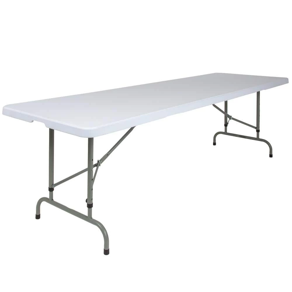96 in. Granite White Plastic Tabletop Metal Frame Folding Table by Carnegy Avenue 3 96 in. Granite White Plastic Tabletop Metal Frame Folding Table by Carnegy Avenue