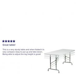 72 in. Granite White Plastic Tabletop Metal Frame Folding Table by Carnegy Avenue -Carnegy Avenue Sales granite white carnegy avenue folding tables cga rb 9377 gr hd 76 1000