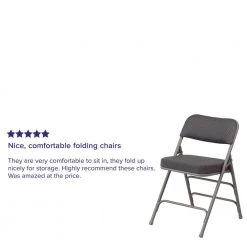 Gray Metal Folding Chair (4-Pack) by Carnegy Avenue -Carnegy Avenue Sales gray carnegy avenue folding chairs cga aw 229150 gr hd 76 1000