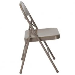 Gray Metal Outdoor Safe Folding Chair by Carnegy Avenue -Carnegy Avenue Sales gray carnegy avenue folding chairs cga bd 225797 gr hd e1 1000