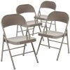 Gray Metal Folding Chair (4-Pack) by Carnegy Avenue