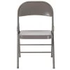 Gray Metal Folding Chair (2-Pack) by Carnegy Avenue 2 Gray Metal Folding Chair (2-Pack) by Carnegy Avenue -Carnegy Avenue Sales gray carnegy avenue folding chairs cga bd 275019 gr hd 64 1000