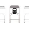 Big and Tall Commercial Folding Chair - Extra Wide 650 lb. Capacity - Durable Plastic - 4-Pack by Carnegy Avenue