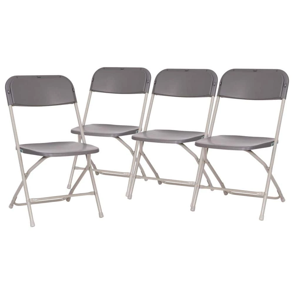 Big and Tall Commercial Folding Chair - Extra Wide 650 lb. Capacity - Durable Plastic - 4-Pack by Carnegy Avenue 6 Big and Tall Commercial Folding Chair - Extra Wide 650 lb. Capacity - Durable Plastic - 4-Pack by Carnegy Avenue - Image 4