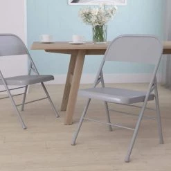 Gray Metal Utility Chair by Carnegy Avenue 19 Gray Metal Utility Chair by Carnegy Avenue -Carnegy Avenue Sales gray carnegy avenue folding chairs cga rb 1535 gr hd 31 1000