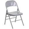 Gray Metal Utility Chair by Carnegy Avenue -Carnegy Avenue Sales gray carnegy avenue folding chairs cga rb 1535 gr hd 64 1000