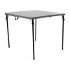 34 in. x 34 in. Gray Square Plastic Folding Table by Carnegy Avenue