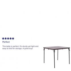 34 in. x 34 in. Gray Square Plastic Folding Table by Carnegy Avenue -Carnegy Avenue Sales gray carnegy avenue folding tables cga dad 488696 gr hd 76 1000