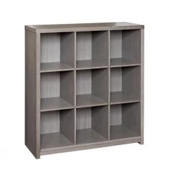 39 in. H x 37.4 in. W x 11.6 in. D Gray MDF Laminate 9- Cube Organizer by Honey-Can-Do