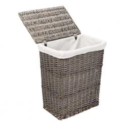 Gray Split Willow Woven Bathroom Storage Basket 7-Piece Set by Honey-Can-Do 12 Gray Split Willow Woven Bathroom Storage Basket 7-Piece Set by Honey-Can-Do -Carnegy Avenue Sales gray honey can do hampers hmp 09358 4f 1000