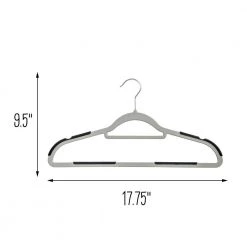 Gray Plastic Hangers 50-Pack by Honey-Can-Do -Carnegy Avenue Sales gray honey can do hangers hng 08944 76 1000