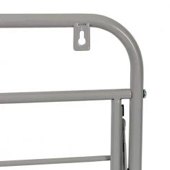 45 in. H x 21 in. W x 18.5 in. D Wall-Mounted or Over-the-Door 2-Tier Retractable Drying Rack in Gray by Honey-Can-Do -Carnegy Avenue Sales gray honey can do laundry room cabinets dry 09792 44 1000