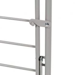 45 in. H x 21 in. W x 18.5 in. D Wall-Mounted or Over-the-Door 2-Tier Retractable Drying Rack in Gray by Honey-Can-Do -Carnegy Avenue Sales gray honey can do laundry room cabinets dry 09792 fa 1000