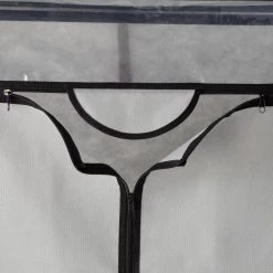 63 in. H x 36 in. W x 19.7 in. D Gray Steel/Non-Woven Portable Closet with Double Doors and Cover by Honey-Can-Do -Carnegy Avenue Sales gray honey can do portable closets wrd 09195 44 1000