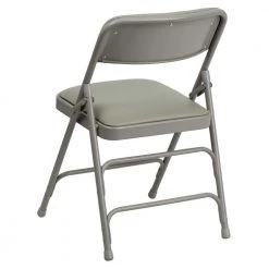 Gray Vinyl/Gray Frame Metal Folding Chair (2-Pack) by Carnegy Avenue -Carnegy Avenue Sales gray vinyl gray frame carnegy avenue folding chairs cga hf 275057 gr hd 66 1000