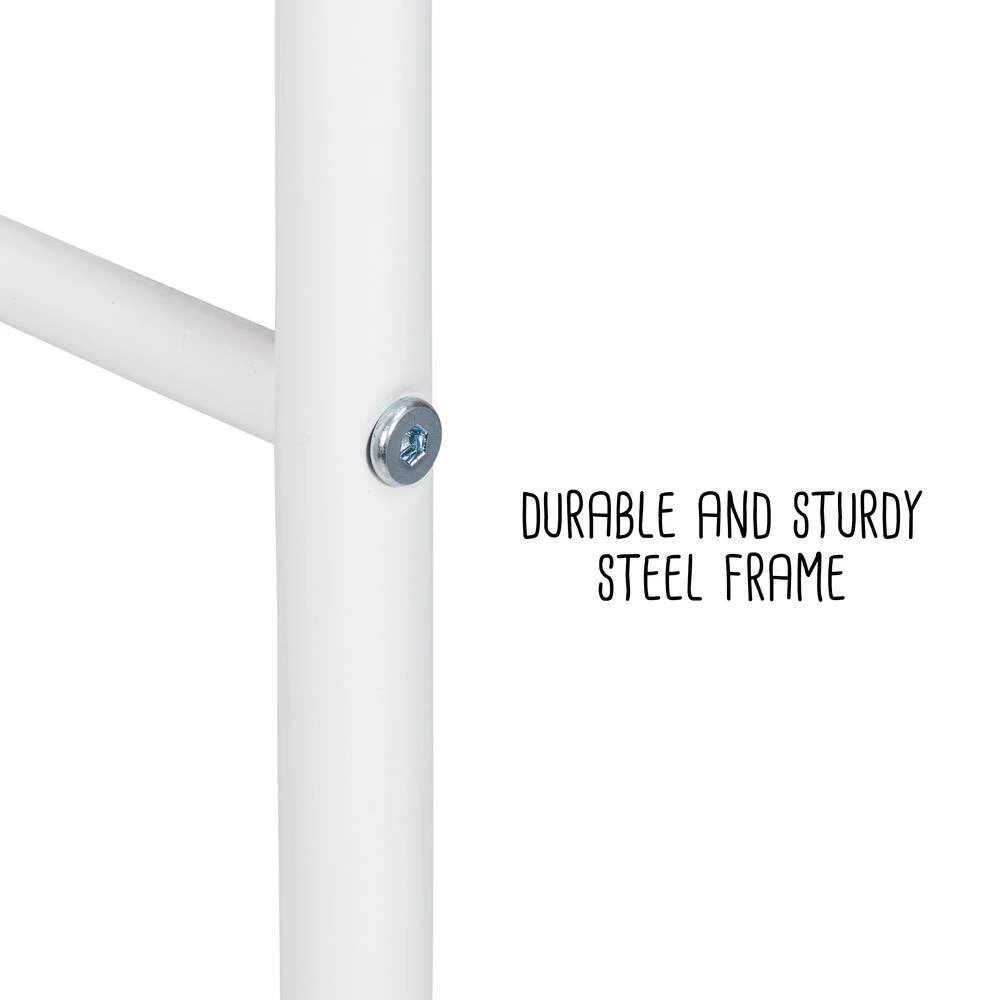 Steel and Plastic Rolling 6-Bin Craft Activity Cart in Gray/White by Honey-Can-Do 7 Steel and Plastic Rolling 6-Bin Craft Activity Cart in Gray/White by Honey-Can-Do - Image 5