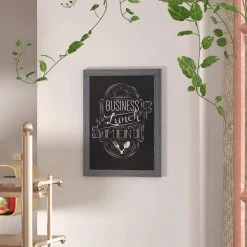 Grey Magnetic Wall Mounted Chalkboard by Carnegy Avenue -Carnegy Avenue Sales grey carnegy avenue boards easels cga hgwa 513530 gr hd 31 1000