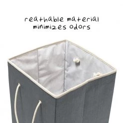 Grey Collapsible Resin Hamper by Honey-Can-Do -Carnegy Avenue Sales grey honey can do hampers hmp 08547 44 1000